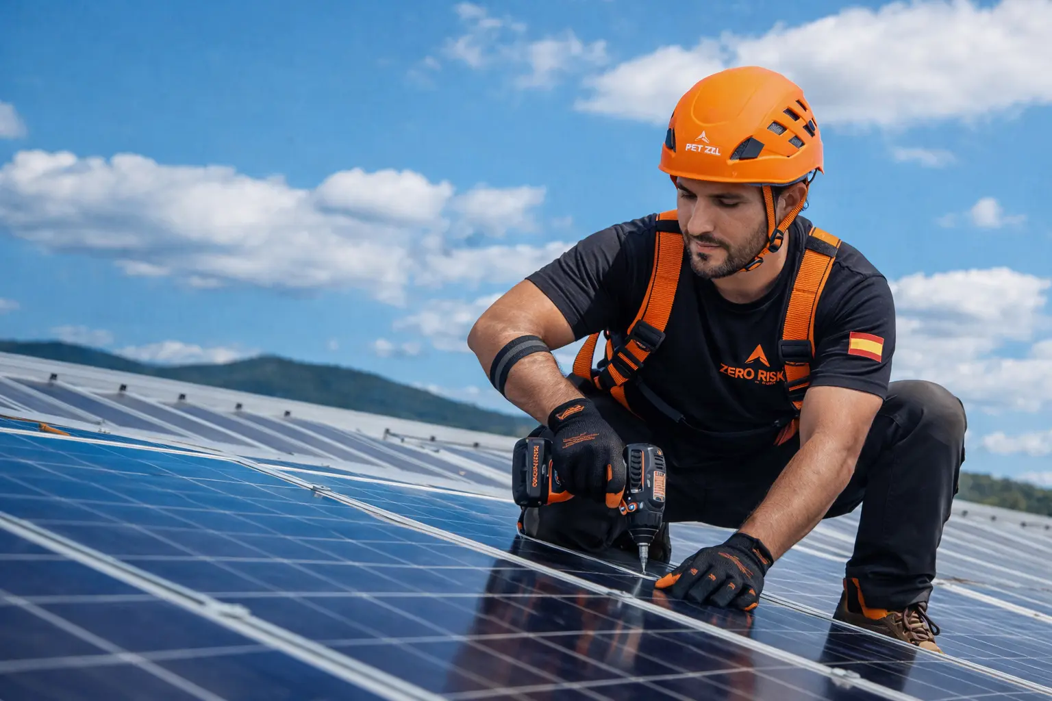 Formación GSTS Solar para instaladores fotovoltaicos que trabajan en cubiertas